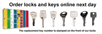 Replacement Locker Keys available from £1.40, online next day