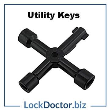 Replacement Utility Keys available online next day - Utility keys for Emergency Light Testing, Meter Cupboards, Forklift Trucks and more