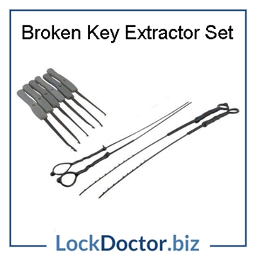 UK Suppliers of Broken Key Extractor Set with a selection of tools
