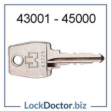 UK Suppliers of Fort Henriville Locker key 43001-45000