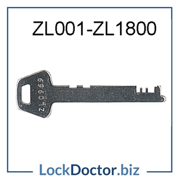 UK Suppliers of L&F Flat Steel Locker Key ZL001-ZL1800