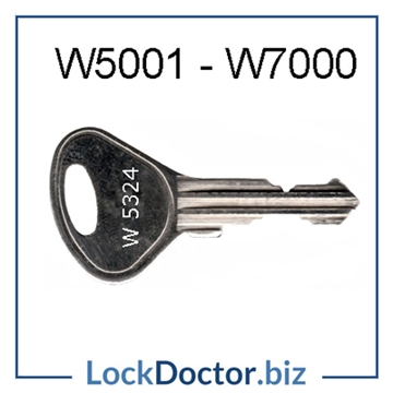 UK Suppliers of Silverline Locker Key W5001-W7000