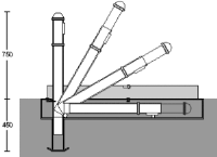 194RR Anti Ram-Raid Protection Bollard