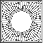 1007 Sunburst Square Tree Grille