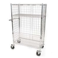 Eclipse Chrome Wire Laundry Cart