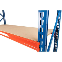 Twin Slot Longspan Racking Beam Level with Chipboard Decking