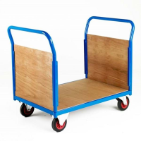 500 Series Platform Trolley - Double Wooden End