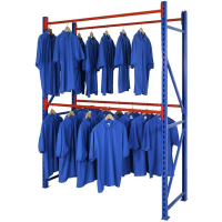 Longspan Double Garment Hanging Rail Levels