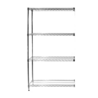 Eclipse Chrome Wire Shelving (Extension Bay 4 Shelves)