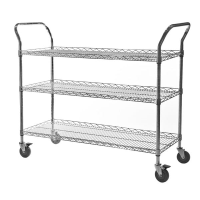 Eclipse Chrome Wire Lipped Edge Trolley