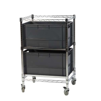 Eclipse Chrome Wire Euro Box Cart (To fit 325mm box)