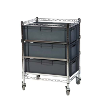 Eclipse Chrome Wire Euro Box Cart (To fit 220mm box)