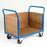 500 Series Platform Trolley - Double Wooden End & Single Side