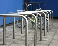 Stainless Steel Leaning Cycle Posts