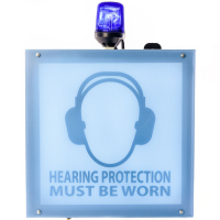 Distributors Of SafeEar MAX XL noise activated hearing safety sign