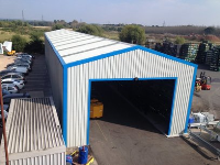Rack Clad Buildings With Fitted Roller Shutter Doors