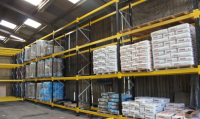 Structural Pallet Racking System With Pallet Support Bars