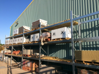 Structural Pallet Racking System With Guide Rail Systems
