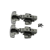 Hettich Clip-On 110degree Overlay Soft Close Hinge Black (Pack of 2)