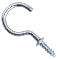 Cup Hook Shouldered 38mm Zinc Plated Pack of 6