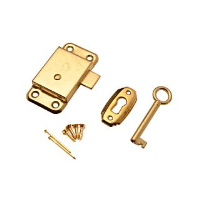 Cupboard Lock Brass Plated