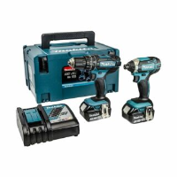 Makita DLx2131 18V Combi Drill + Impact Driver (2 x 5Ah Li-ion Batteries)