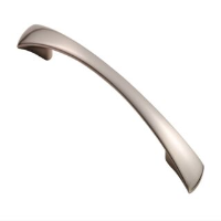 Waisted Flat Bow Satin Nickel Handle 140mm Bulk Pack of 10