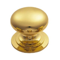 Cupboard Knob 38mm Brass Bulk Pack of 10