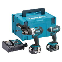 Makita DLx2145TJ 18V Combi & Impact Driver 2 x 5.0ah Li-ion Batteries