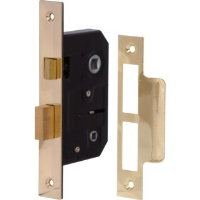 Mortice Bathroom Lock Electro Brass 64mm