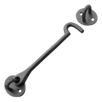 Cabin Hooks 8" Epoxy Black