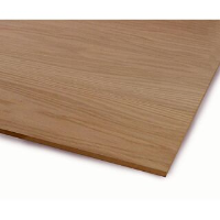 2440 x 1220 x 26mm MDF Crown Cut Oak Veneered 2 sides