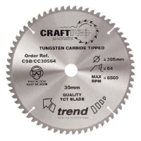 Trend Craft Circular Saw Blade C-Cut 305mm x 64t x 30mm