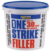 Everbuild White One Strike Filler 1L Tub