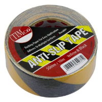 Anti-Slip Tape P60 Grit Black & Yellow 50mm x 10m