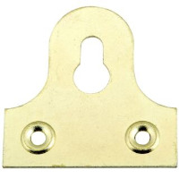 Slotted Glass Plate 30mm Brass