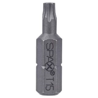 Spax Torx (T-Star) 25mm Screwdriver Bit (T15) Pack of 5