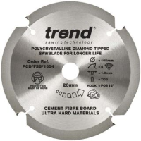 Trend Fibre Cement Circular Saw Blade 165mm 20mm Bore