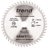 Trend Plunge Saw Blade 160mm 20mm Bore 48 Teeth