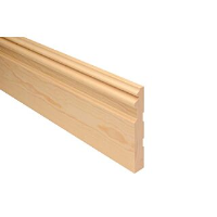 25 x 150mm Nom. (21 x 144mm fin.) Ogee Skirting No.527/6