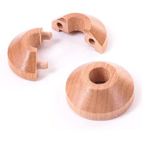 Radiator Pipe Covers Solid Oak 15mm (Pack of 2)