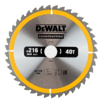 DeWalt Circular Saw Blade 216mm 30mm Bore 40 Teeth