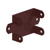 47mm Brown Fence Panel Clip