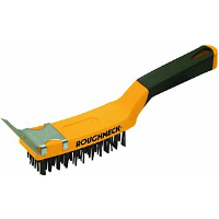 Roughneck Soft Grip Carbon Steel Wire Brush Scraper 12"