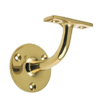 Handrail Bracket 64mm Heavy Duty Brass Bulk Pack of 8