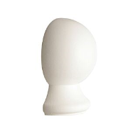 White Primed Half Ball Cap 46 x 91mm