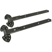 600mm Heavy Reversible Hinges Black (Pair)