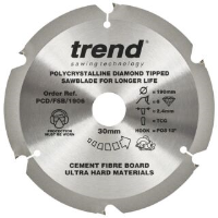 Trend Fibre Cement Circular Saw Blade 190mm 30mm Bore