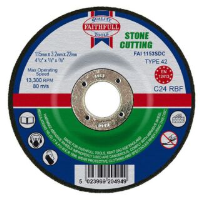 Faithfull Cutting Wheel DP 115 x 3.2mm Stone