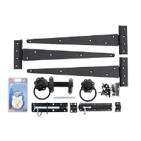 Door / Gate Ironmongery Pack - Black